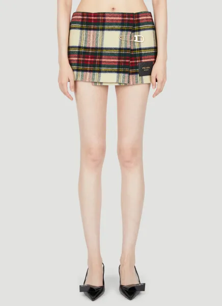 Check Mini Skirt