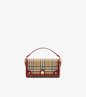 Top Handle Note Bag in Archive beige/ruby red
