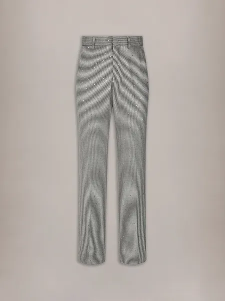 MA FIT SEQUINS TROUSER - Black