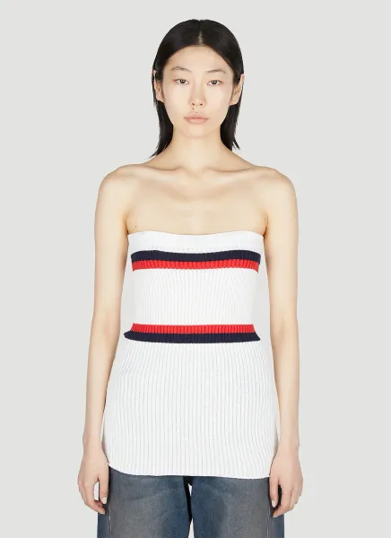 Ribbed Bustier Top