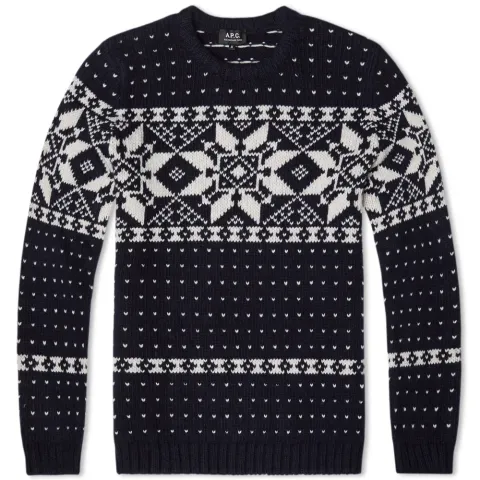 A.P.C. Yeti Snowflake Crew Knit