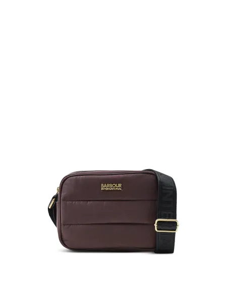 BARBOUR Monaco Baffle Quilted Crossbody Bag Truffle