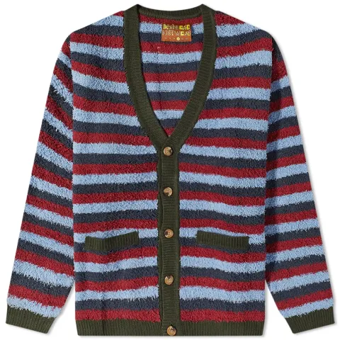 Teddy Fur Striped Cardigan