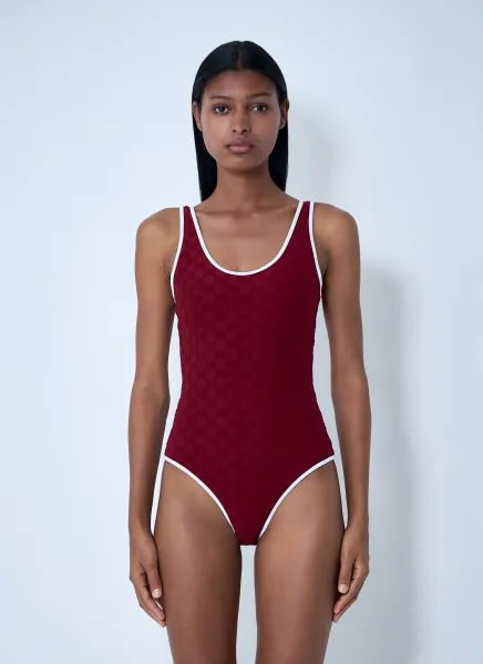 Logo Motif Swimsuit