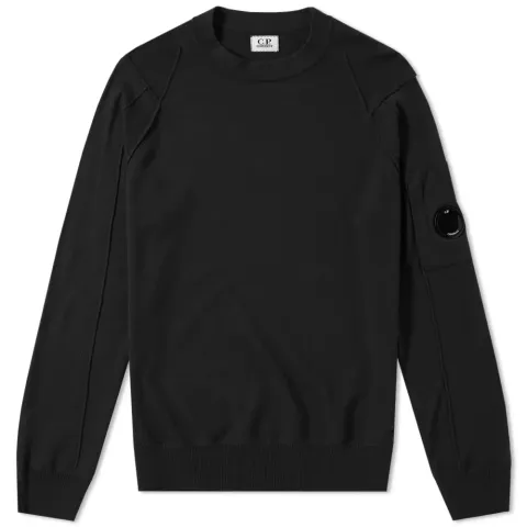 Sea Island Cotton Arm Lens Crew Knit