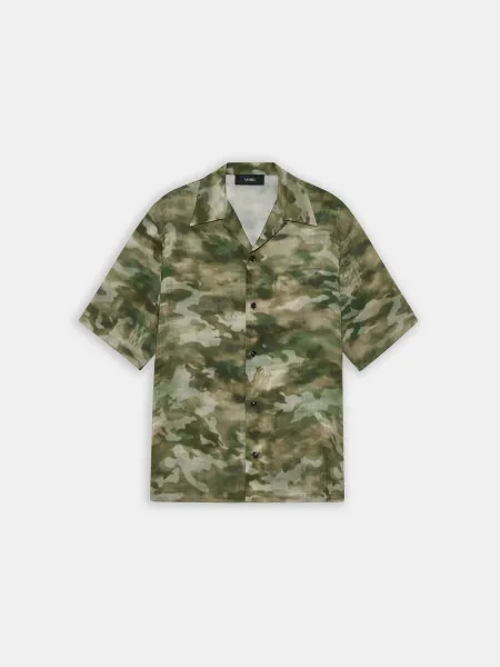 MA QUAD CAMO CAMP SHIRT - Natural
