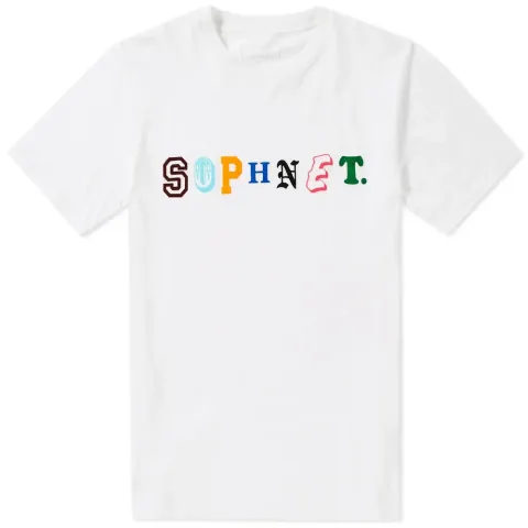 SOPHNET. Multicolour Logo Tee