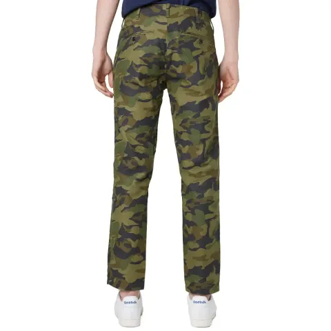 Plain Front Camo Chino