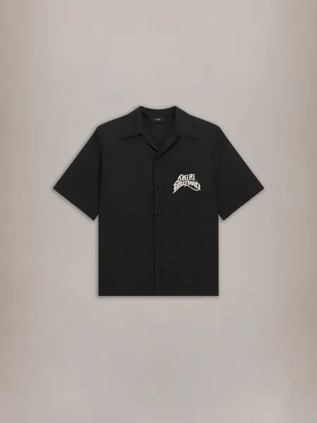 HOLLYWOOD CAMP SHIRT - Black
