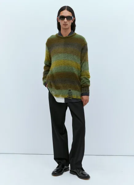 Distressed Oversized Mohair Sweater