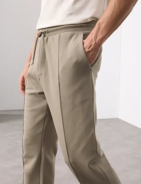 Autograph Cotton Rich Pintuck Straight Leg Joggers