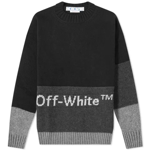 Colour Block Crew Neck Knit