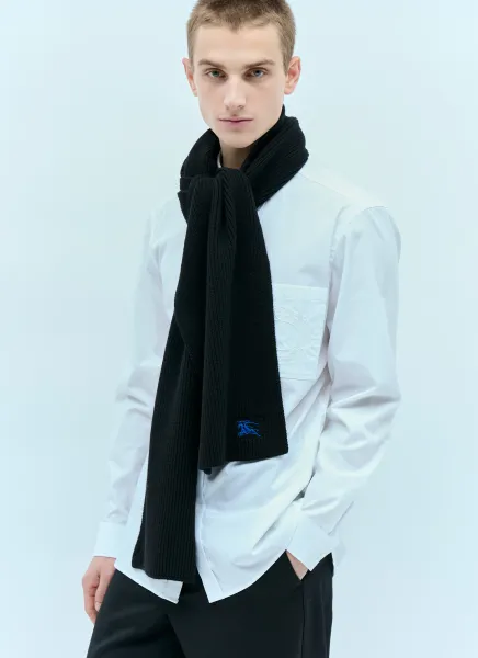 Ribbed Cashmere Scarf
