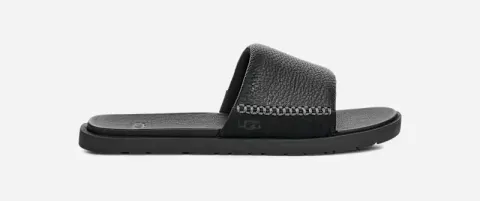 Seaside Ii Slide, Leather/Suede/Polyester