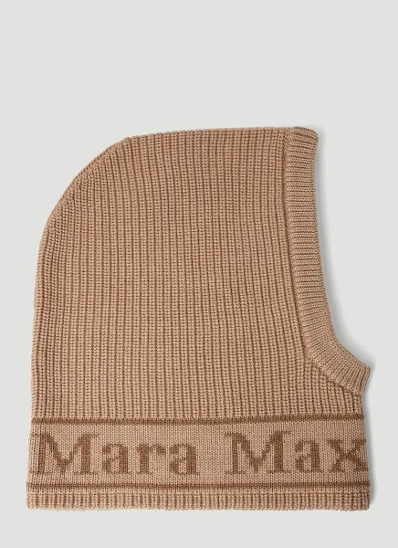 Logo Jacquard Wool Balaclava