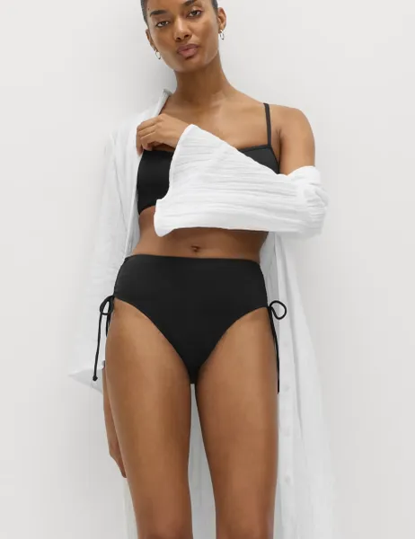 Marks & Spencer Tummy Control High Waisted Bikini Bottoms Black