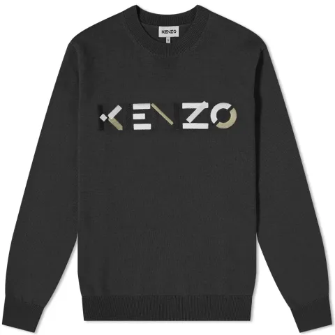 Embroidered Logo Crew Knit