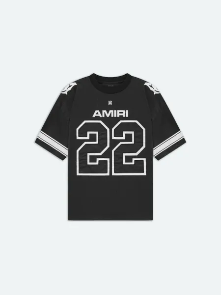 22 MESH TEE - BLACK