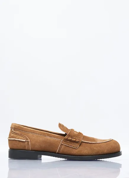 Faded Suede Loafers
