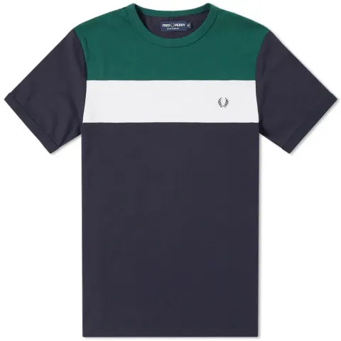 Fred Perry Colour Block Panel Tee
