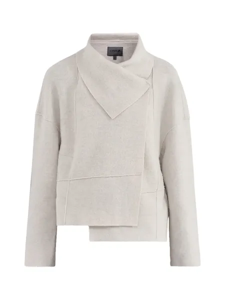 Oska Virgin Wool Cropped Boiled Wool Jacket