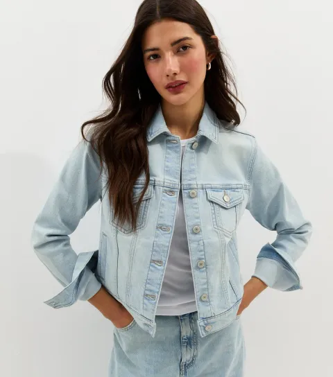 New Look Women's Light Blue Denim Jacket