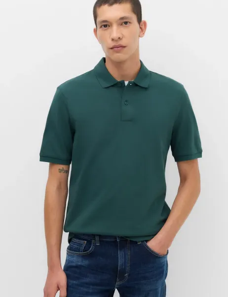 Marks & Spencer Ultimate 2 Pack Cotton Rich Polo Shirts Dark Green Mix