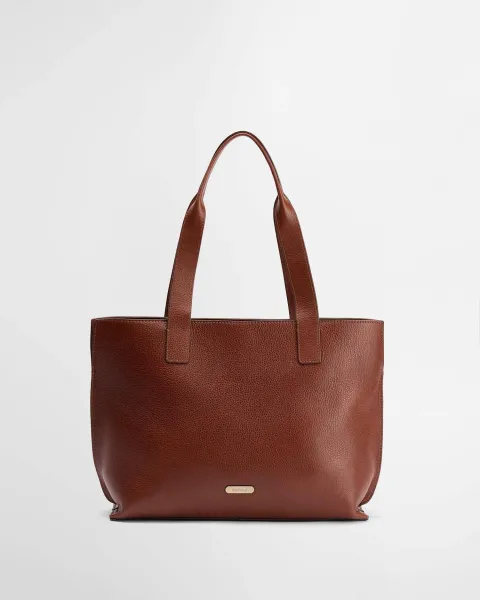 BARBOUR Alder Large Leather Tote Bag