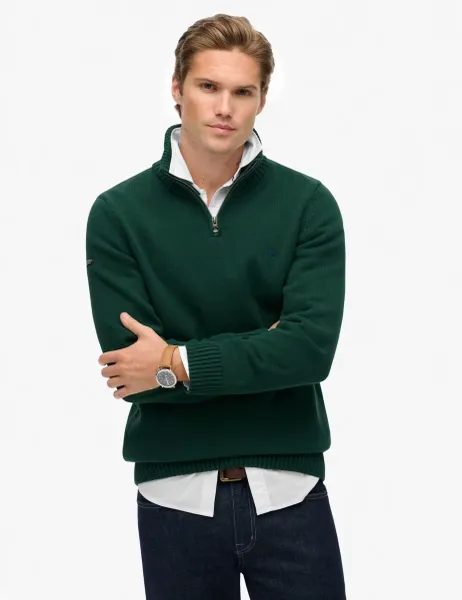 Superdry & Co Pure Cotton Half Zip Jumper