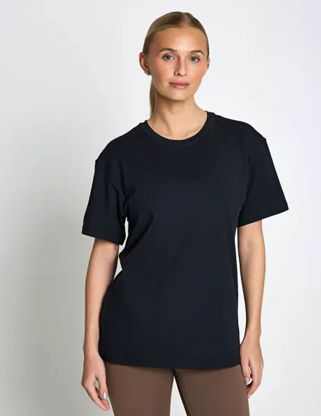 Girlfriend Collective Crew Neck Workout T-Shirt Black