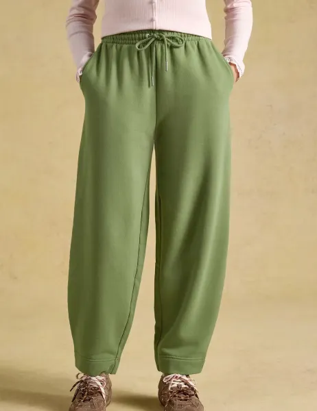 Joules Fleece Drawstring Barrel Leg Joggers