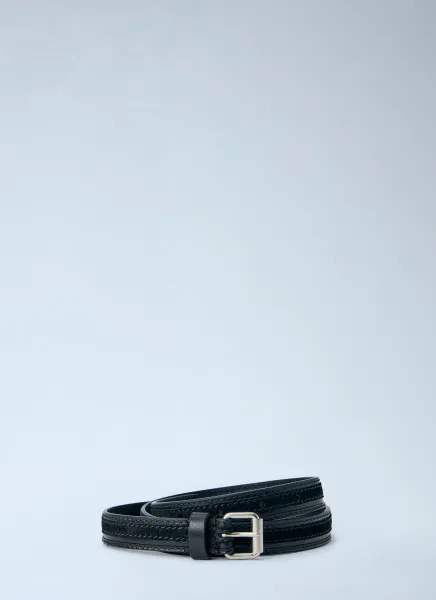 Dries Van Noten Smooth-Grain Leather Belt