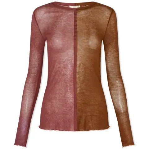 long Sleeve Paragon Split Top