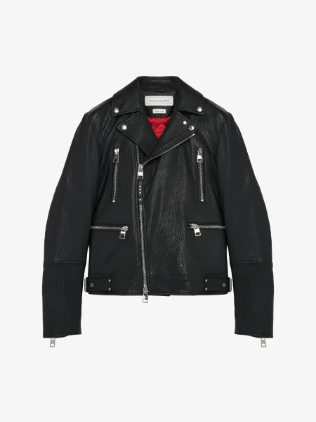 McQueen Classic Leather Biker Jacket