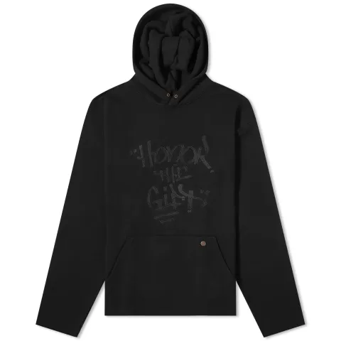 Script Embroidered Hoodie