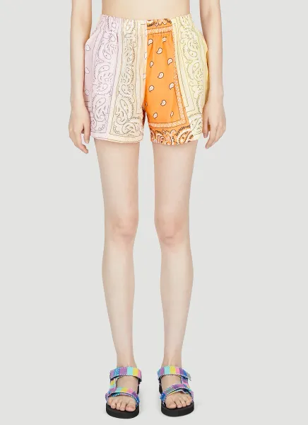 Paisley Motif Shorts