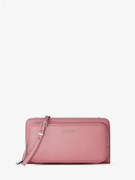Jet Set Large Pebbled Leather Crossbody Bag