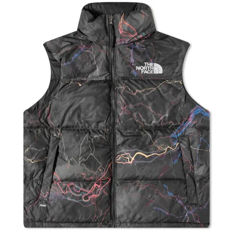 1996 Retro Nuptse Trail Glow Print Vest