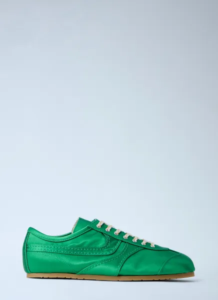 Satin Low-Top Sneakers