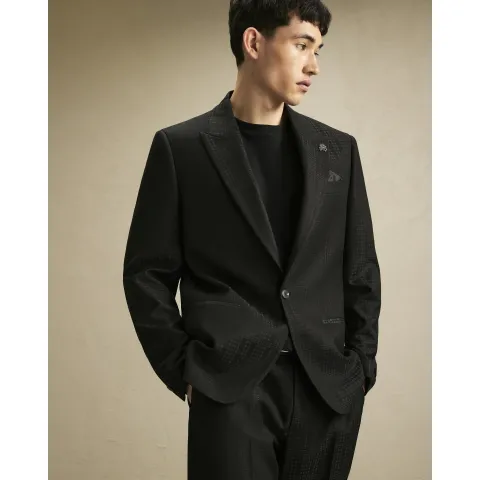 River Island Check Suit Jacket