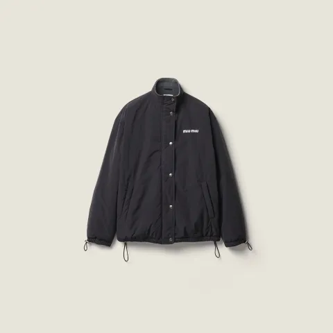 Pongé and fleece jacket