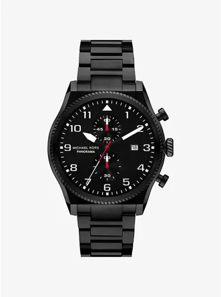 Oversized Panorama Black-Tone Watch