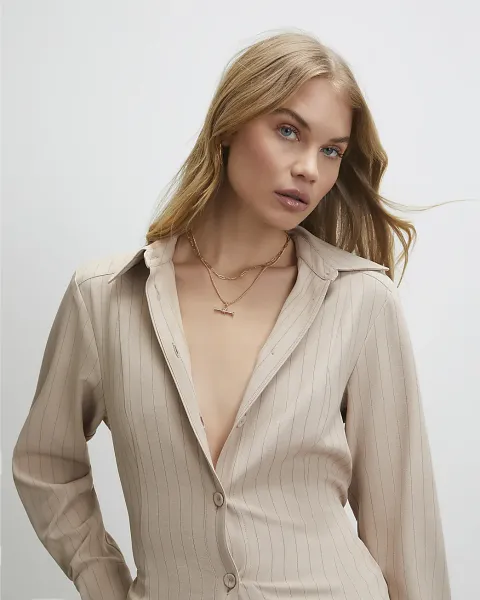 River Island Layered T-Bar Necklace