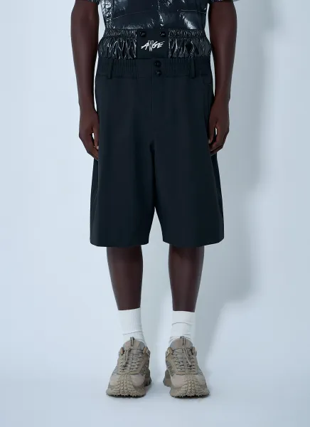 Contrast Waistband Shorts