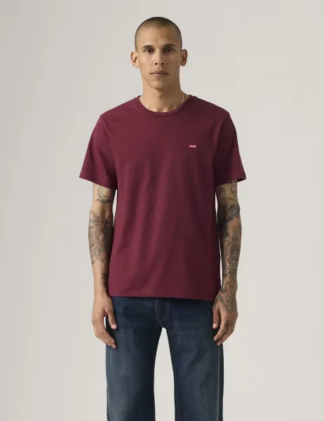 Levi's Levi's Original Housemark Pure Cotton Jersey T-Shirt Dark Red