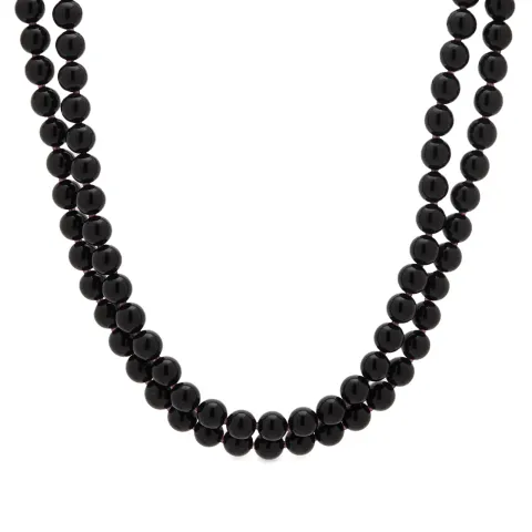 Black Onyx Beaded Necklace