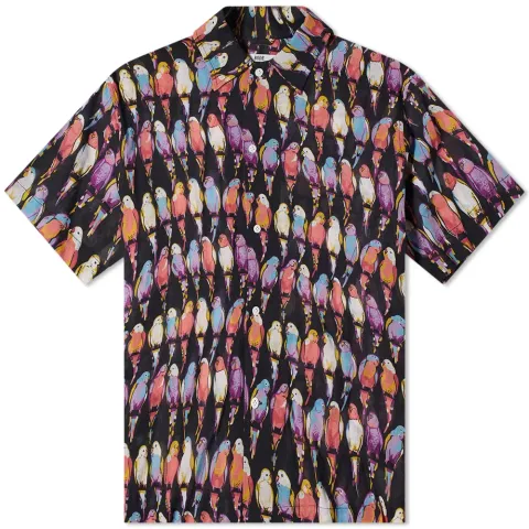 Parakeet Print Vacation Shirt