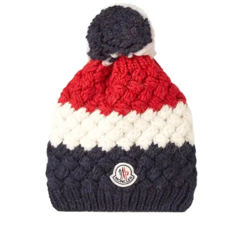 Tricolour Stripe Bobble Hat