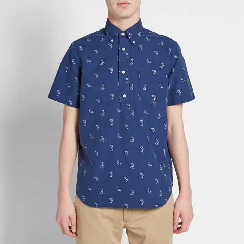 Short Sleeve Custom Fit Popover Shirt