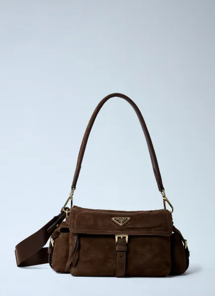 Suede Explore Crossbody Bag